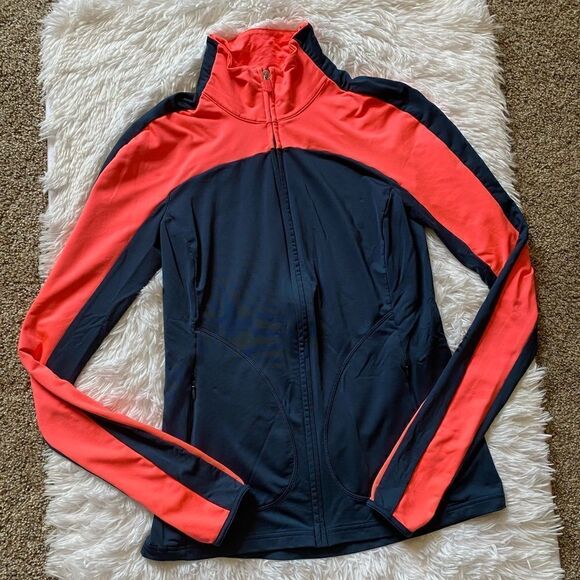 GAP GapFit Blue Coral Lightweight Activewear Jacket Size Small - Picture 1 of 8